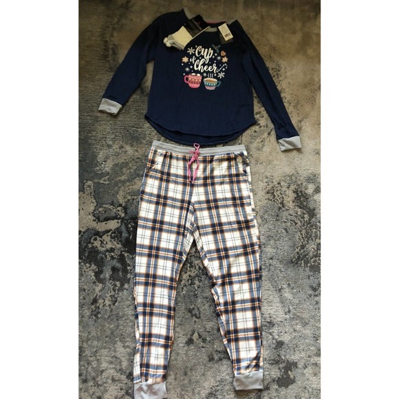 Cuddl Duds Pajamas Cuddl Duds Pajama Set Girls Medium Holidays